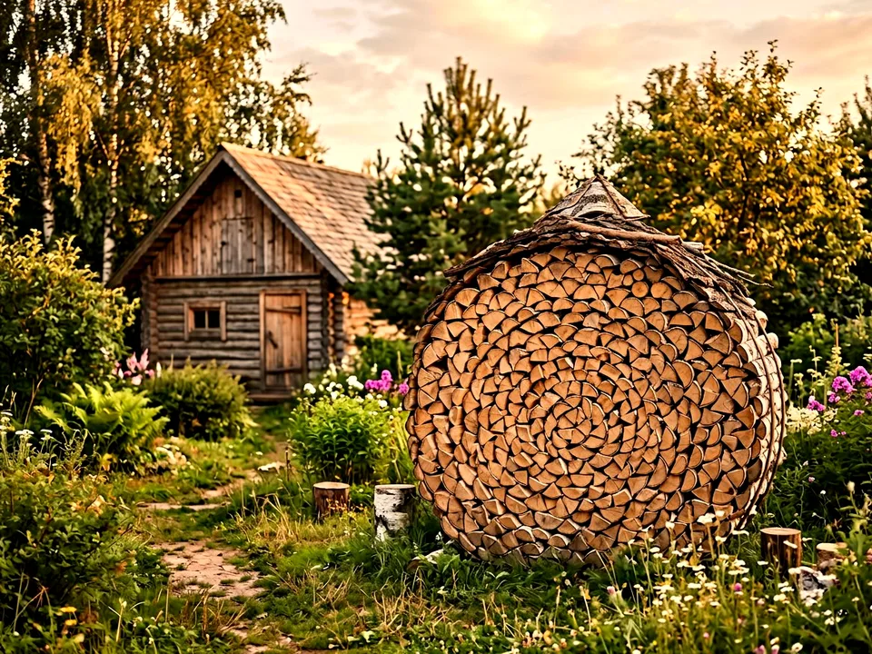 Круговая поленница holzhausen, Кашира, переулок Луговая, 35